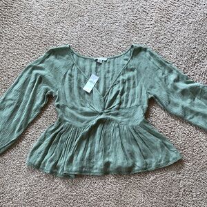AEO Olive blouse